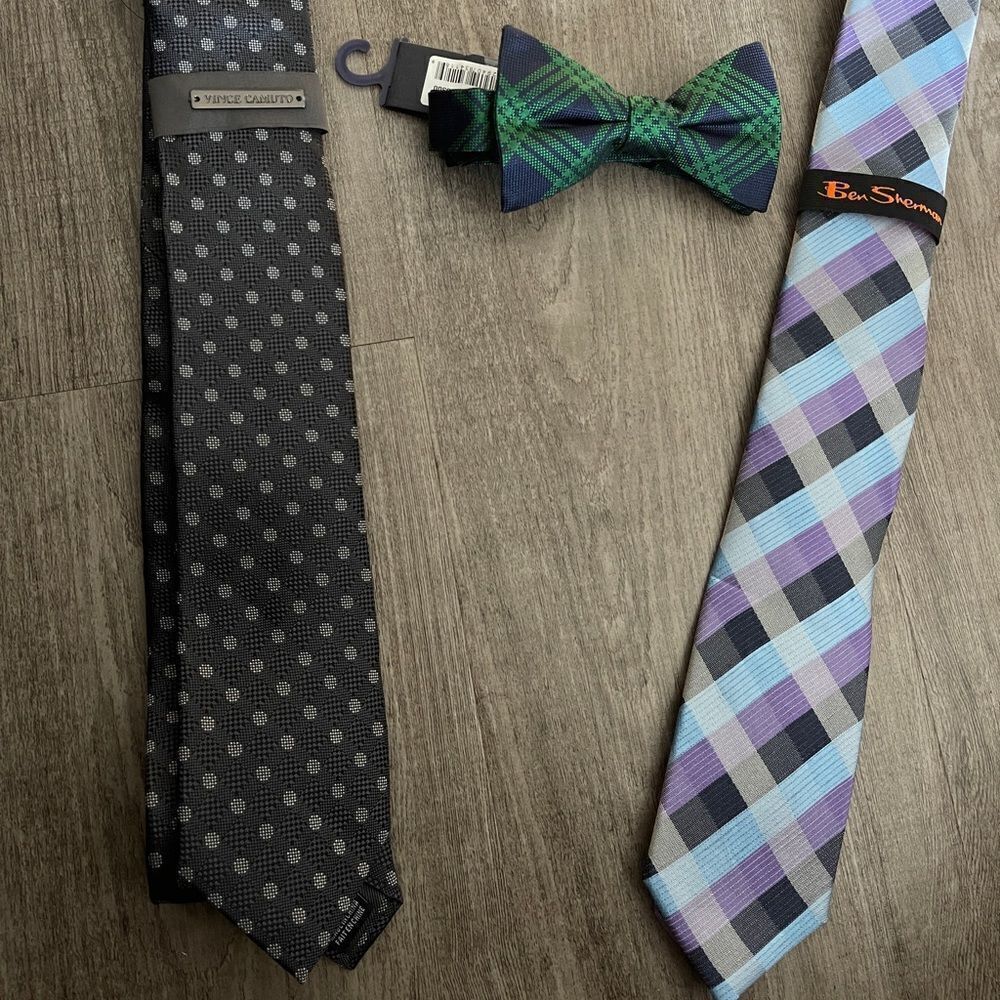 NEW Designer Ties and a Bow tie